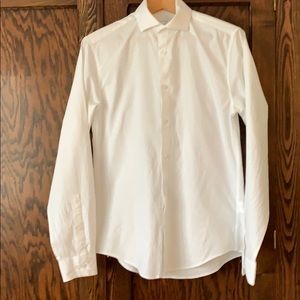 Calvin Klein extreme slim white dress shirt
